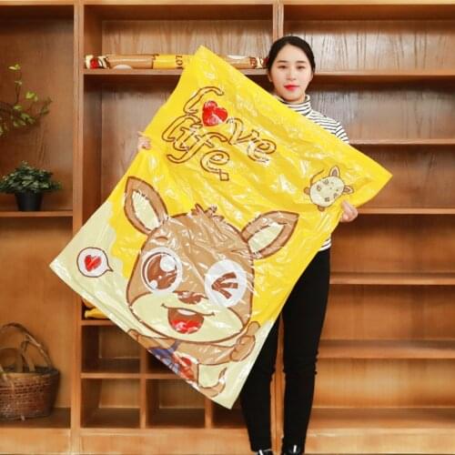 New Cartoon Vacuum Bag Storage Bag HomeTransparent Border Foldable Clothes Organizer Seal Compressed Travel Saving Bag Package