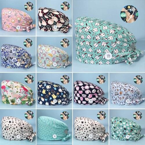Pet grooming hats Scrubs Caps for Women and Men Health services caps/hats working supplies hats sweat-absorbent lab accessories