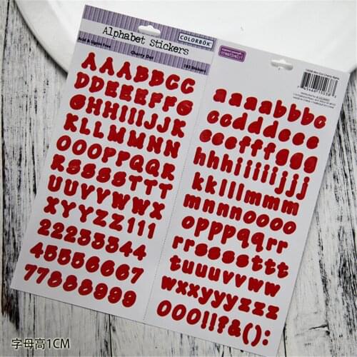 Special Offer Alphabet 1cm Paper Stickers Set Die Cut For DIY Scrapbooking Card Making Photo Album Junk Jouranl Stickers Label