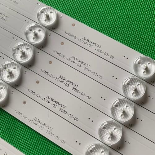 10pcs/set LED Backlight strip for KJ48D12R-ZC14F-03 KJ48D12L-ZC14F-03 303KJ480033 303KJ480034