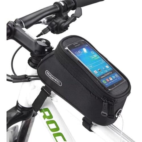 Bicycle Saddle Bag Front Phone Tube Waterproof Case Touch Screen Rainproof Riding 5.5 Inch Bike Accessories Cycling