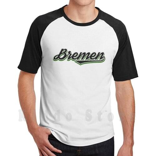 Vintage City Germany T Shirt DIY Big Size 100% Cotton Werder Soccer Weser Stadion Fans Green White Fanshirt Fanartikel Northern