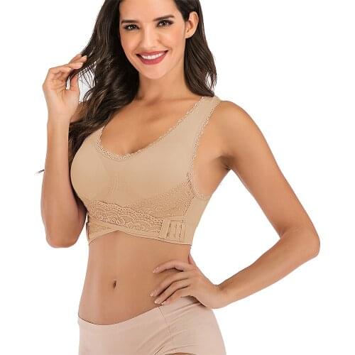 Women Bras Seamless Bras Wire Free Sexy Lingerie Push Up Bra Breathable Underwear Women Brassiere with Removable Padded