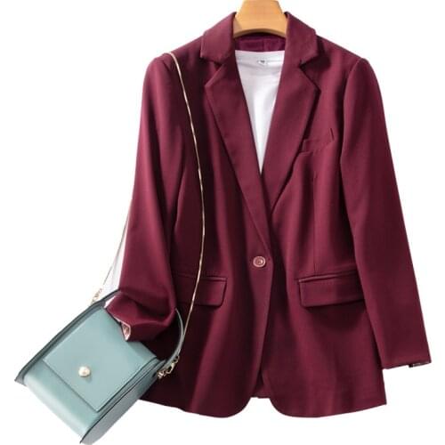 Womens suit jacket new style spring and autumn fashion temperament commuting loose casual jacket office ladies suit jacket