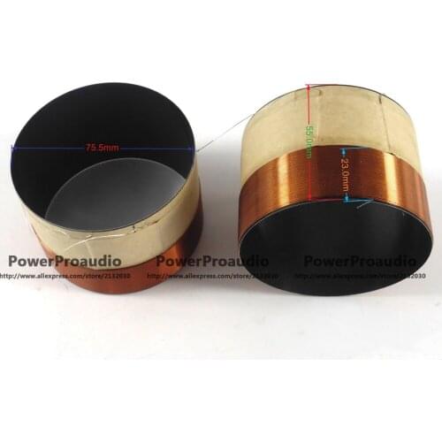 1pcs 75.5mm Voice coil Copper wire 8 Ohm For Loudspeaker Repair Tweeter