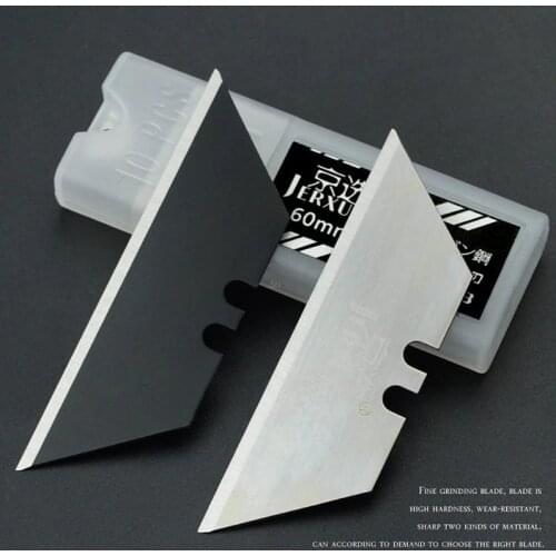 10Pcs Special Knife Blades Steel Material Utility Knife Trapezoid Blades Replacement DIY Art Craft Cutter Tool