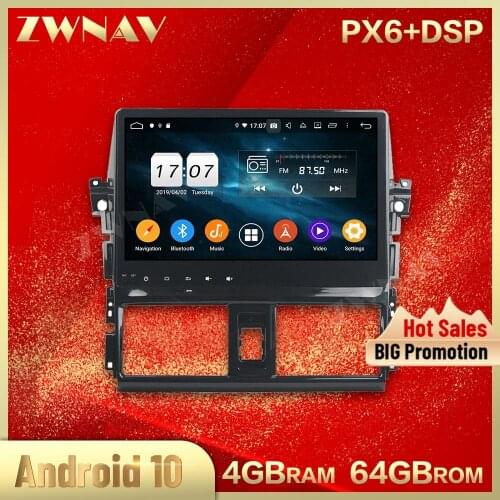 2 din Android 10.0 screen Car Multimedia player For Toyota YARIS 2013 2014 2015 video stereo WiFi GPS navi head unit auto stereo