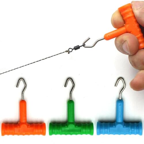 4PCS Carp Fishing Tool Lines Knotter Stainless Steel Hook link Puller Tool Hair Chod Rig Ligation Carp Fishing Accessories