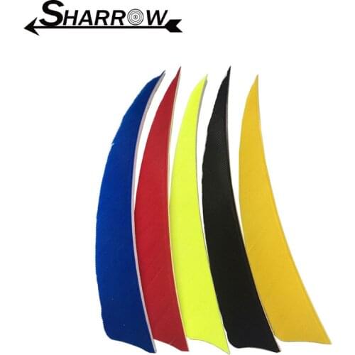 50pcs 4inch Archery Turkey Feather Arrow Feather Fletching Hunting Wood Bamboo Arrow Shaft Shooting Accessories