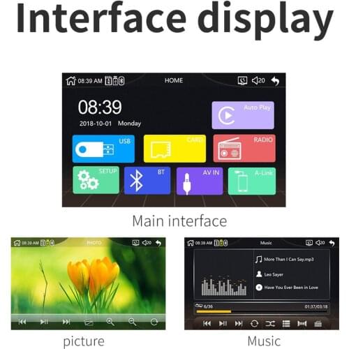 7 Inch 2 DIN Car CarPlay Touch Screen Stereo FM Radio Bluetooth MP5 Player For Android IOS Mirror Connection Auto CarPlay 2021