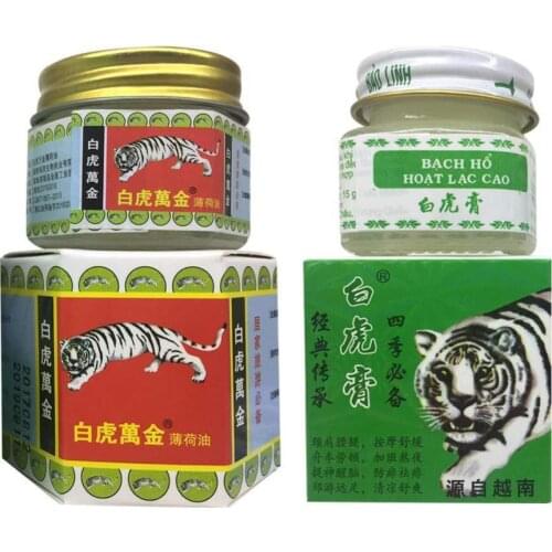 White Tiger Balm Cream Muscle Pain Relief Ointment Insect Bite Strength Arthritis Joint Pain Relieving Dizziness Massage Oil