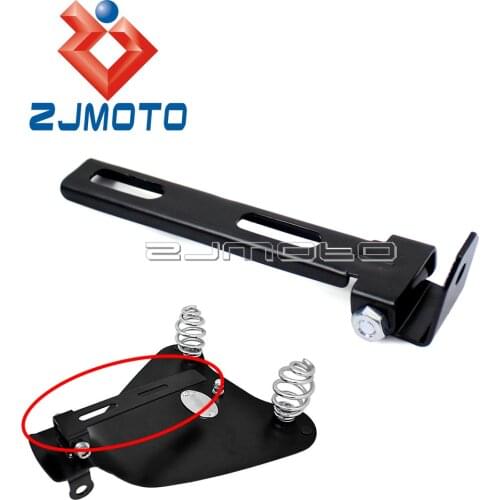 Black Steel Solo Seat Mount Kit For Harley Chopper Bobber Cafe Racer Motorcycle Accessories Front Solo Sissy Bar Seat Brackets