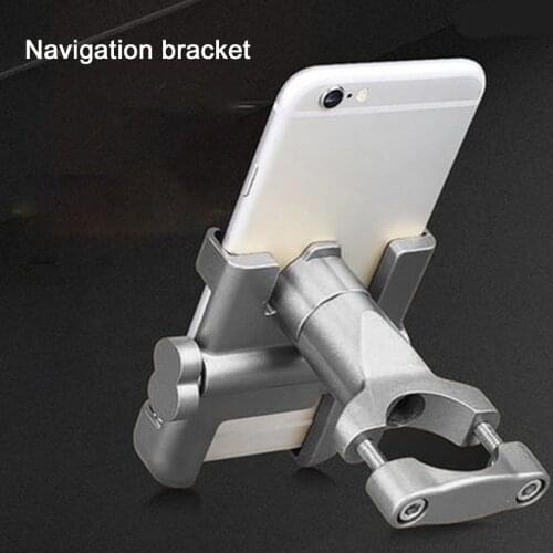 Aluminum Alloy Fixed Mobile Phone Holder GPS Adjustable Width Suitable For Motorcycles Handlebar Type