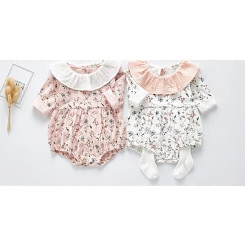 Lovely cozy princess girls romper short sleeve infant kids bodysuit toddler baby overalls children outfits/onesie 0-24m