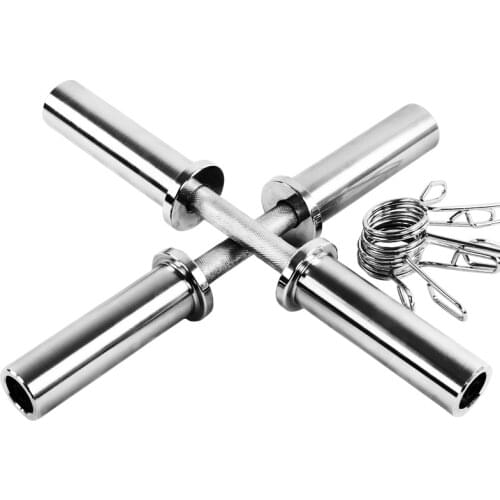 Home Gym Fitness Φ50mm Dumbbell Handles 2 Inch Solid Dumbbell Bar Weight lifting short Barbell Rod Arm Body Building Equipment