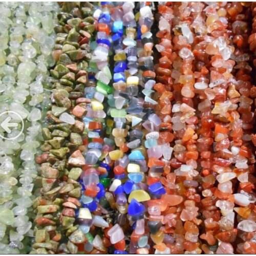 Garnet Rubys Sapphire Citrine Morganite 3-5mm Natural 11 Style Material Stone Freeform Gravel Loose Chip Beads Strand 34"