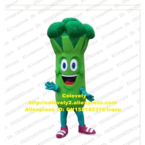 Bruce Broccoli Brocoli Brocolli Mascot Costume Adult Cartoon Character Artistic Performance Welcoming Banque zz7856