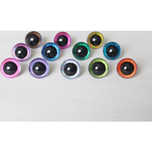 20pcs 12kinds colors 14mm -50mm round toy eyes COLORFUL SAFETY DOLL EYES FOR DIY CRAFT--D12