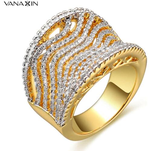 Fashion Ring For Woman Cubic Zirconia Big Rings Charms Jewelry High Quality Statement Fashion New Design Ring Gift
