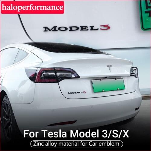 New 2021 Model3 Car Sticker For Tesla Model 3 S X Y Accessories Letter Label Model Three Logo Accessory
