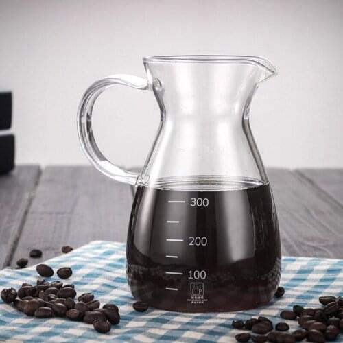 New Arrival Ecocoffee Coffee Percolator 300Ml Heat Resist Glass TeaPot Household V60 Server