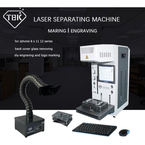 New TBK DIY printer CNC Laser Cutting For iphone12 12Pro 11 Xsmax X Back Glass Remover Lcd Frame Repair Laser Separate Machine