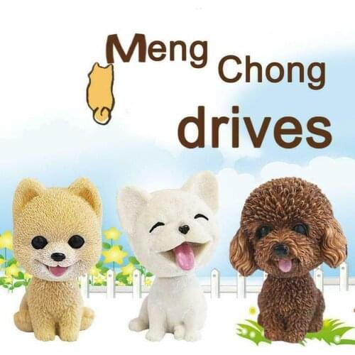 Car Dashboard Decor Nodding Puppy Toys Shaking Car Ornaments Toy Wobble Shaking Bobblehead Dolls Dog Car Room Home Hea E6B3