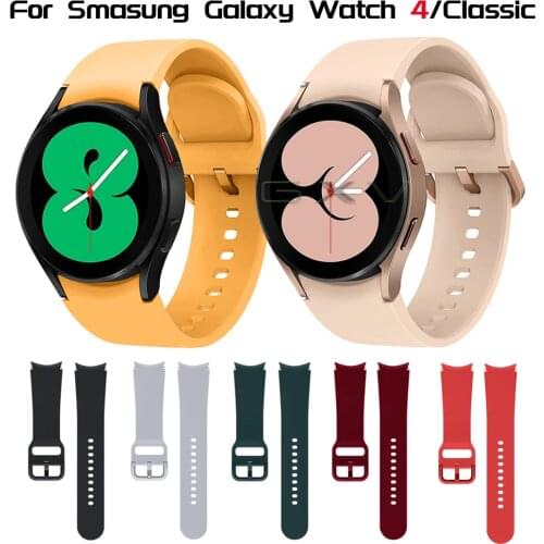Silicone Strap Original Style Replacement Band for Samsung Galaxy Watch 4 Classic 46mm 42mm Watchband Accessories
