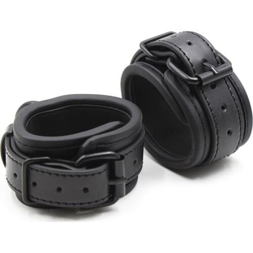 SYOY Adult Game Sexy Adjustable PU Leather Handcuffs Ankle Cuffs Bondage Bondage Sex Toys Bondage Bondage Accessories