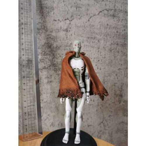 1:12th Brown Short Cape Cloak Model with Hat For 6" Male Figure