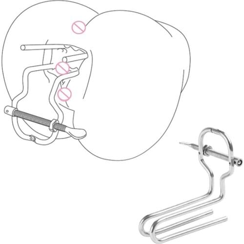 Vaginal Expander Stainless Steel Anal Dilator Butt Plug Erotic Metal SM Flirt Slave Torture Couples Adult Game Sex Toys Women