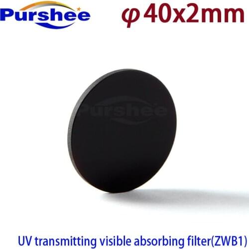 UV transmitting visible absorbing filter(ZWB1)40*2mm