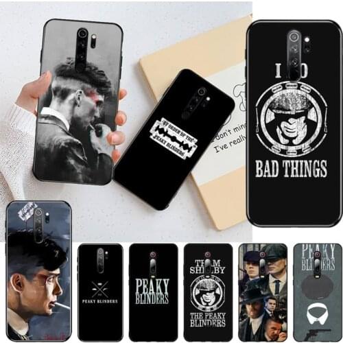 YJZFDYRM Hot Peaky Blinders Shell Phone Case for Redmi Note 9 8 8T 8A 7 6 6A Go Pro Max Redmi 9 K20