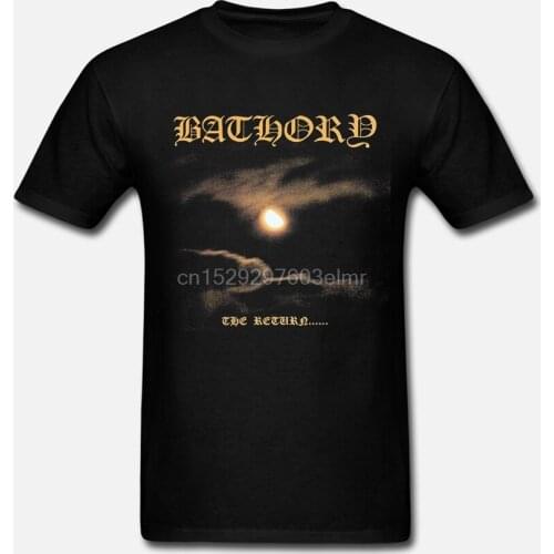 Funny Men t shirt white t-shirt tshirts Black tee Hot Sell Bathory the Return T-shirt Hammerheart Ice Twilight of the God Blood