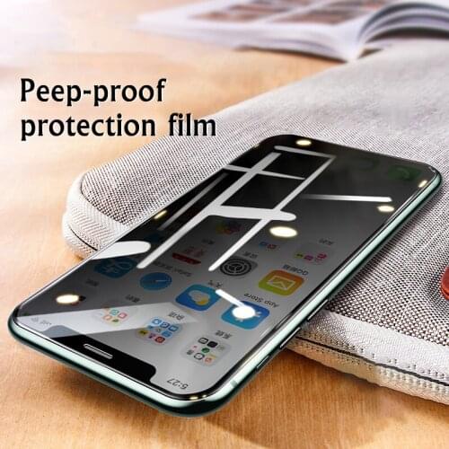 Anti Spy Tempered Glass Film For iPhone 11 Pro MAX Privacy Screen Protective Glass Film For iPhone XS MAX XR X 7 8 6 6S Plus
