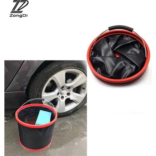 ZD For Citroen C5 C4 C3 Mini Cooper Opel Astra H G J Vectra C Saab Car Cleaning Tool Trunk Storage Wash Bucket Bag Accessories