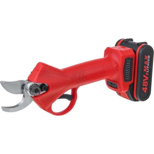 48V Cordless Pruner Electric Pruning Shear with 9000mAh Lithium-ion Battery Efficient Fruit Tree Bonsai Pruning Branches Cutter