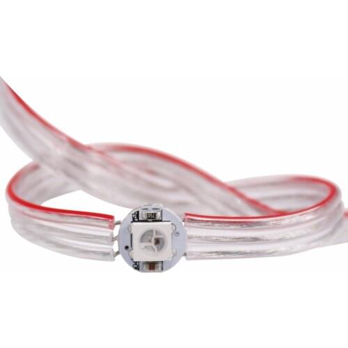 50 x Pre-soldered WS2812B Addressable RGB led pixel strip module nodes With 12cm wire WS2811 IC 5V