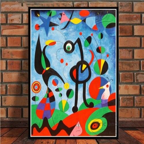 Joan Miro Abstract Artwork Posters And Prints Wall Art Canvas Pictures Painting Vintage Style Room Decoration Aesthetic Affiche