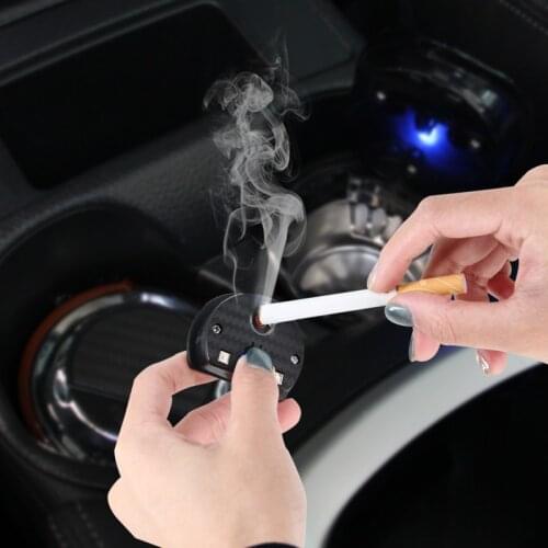 Car ashtray cigarette lighter with light and cover tuyere creative car Accessories N15D