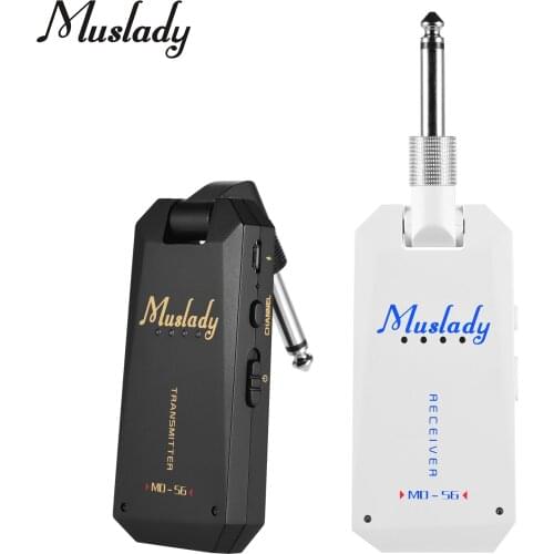 Wireless 5.8G Guitar System Rechargeable Audio Transmitter and Receiver ISM Band for Electric Bass Guitars Amplifier Accessories