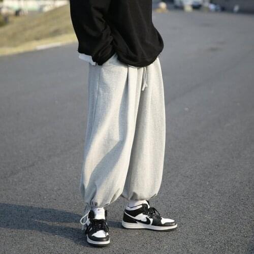 Fashion Casual Sweatpants Pants Mens 2021 Spring Summer New Youth Hip-hop Tide Sports Loose Simple Straight Streetwear Trousers