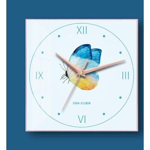Art Butterfly Wall Clock Simple Color Luxury Wall Clock Large Size Feather design clock Bedroom Clock Modern Design For Home