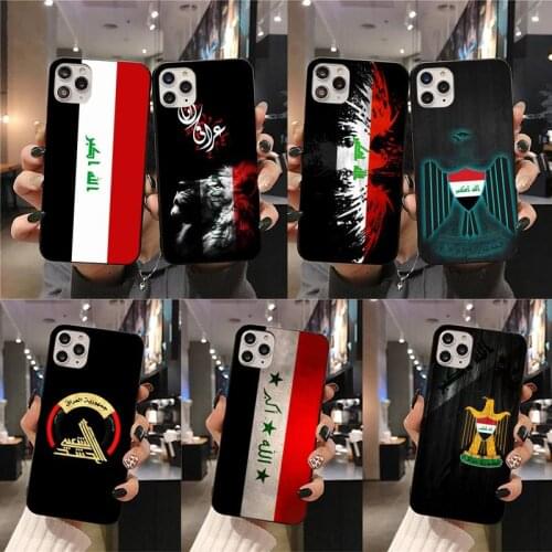 Iraqi Iraq National Flag Phone Case for iphone 12 pro max mini 11 pro XS MAX 8 7 6 6S Plus X 5S SE 2020 XR case