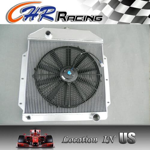 FOR 3 Row 1949 1950 1951 1952 1953 Ford v8 Cars All Aluminum Radiator + 'FAN