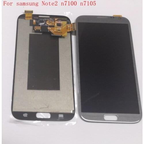 For samsung note 2 n7100 n7105 lcd screen digitizer touch glass full set
