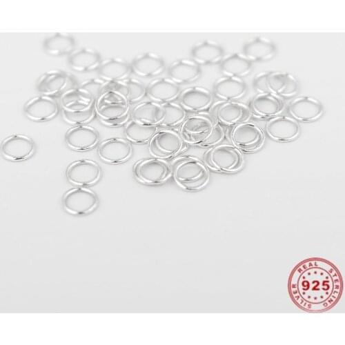 Doreen Box 0.5mm 925 Sterling Silver Closed Soldered Jump Rings Findings for Women DIY Jewelry 3/4mm Dia.,1 Gram (Approx 42 PCs)