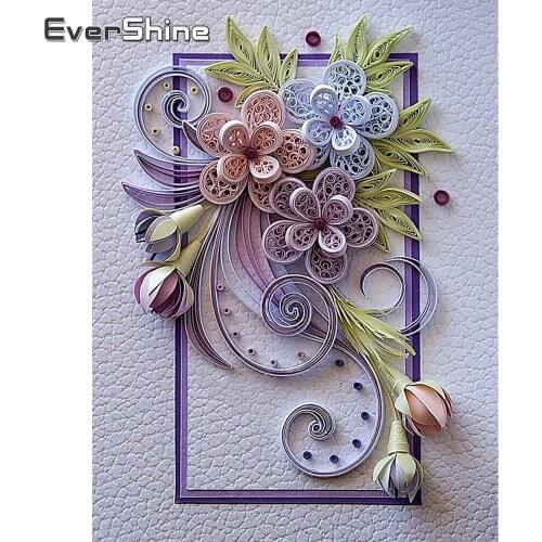 EverShine DIY Diamond Painting Flowers Cross Stitch Diamond Mosaic Handmade Art Bead Embroidery New Arrivals Home Decoration