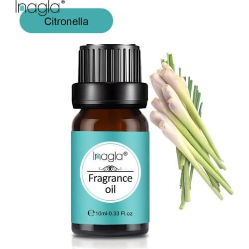 Inagla Citronella Fragrance Essential Oils 10ml Pure Plant Fruit Oil For Aromatic Aromatherapy Diffusers Juniper Ginger Oil