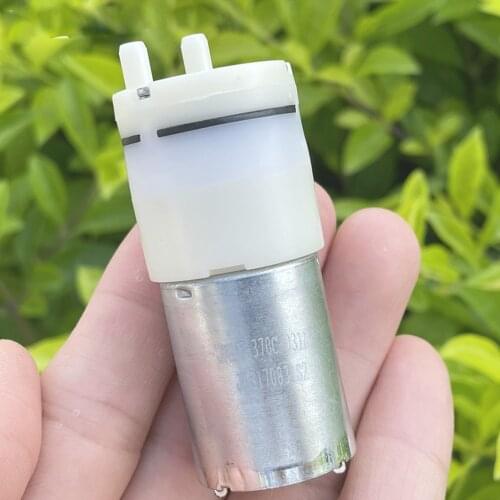 DC 3-6V Mini 370 Air Vacuum Pump Motor Self-Priming Pump Small Negative Pressure Vacuum Pump Carbon Brush Large Flow Oxygen Pump